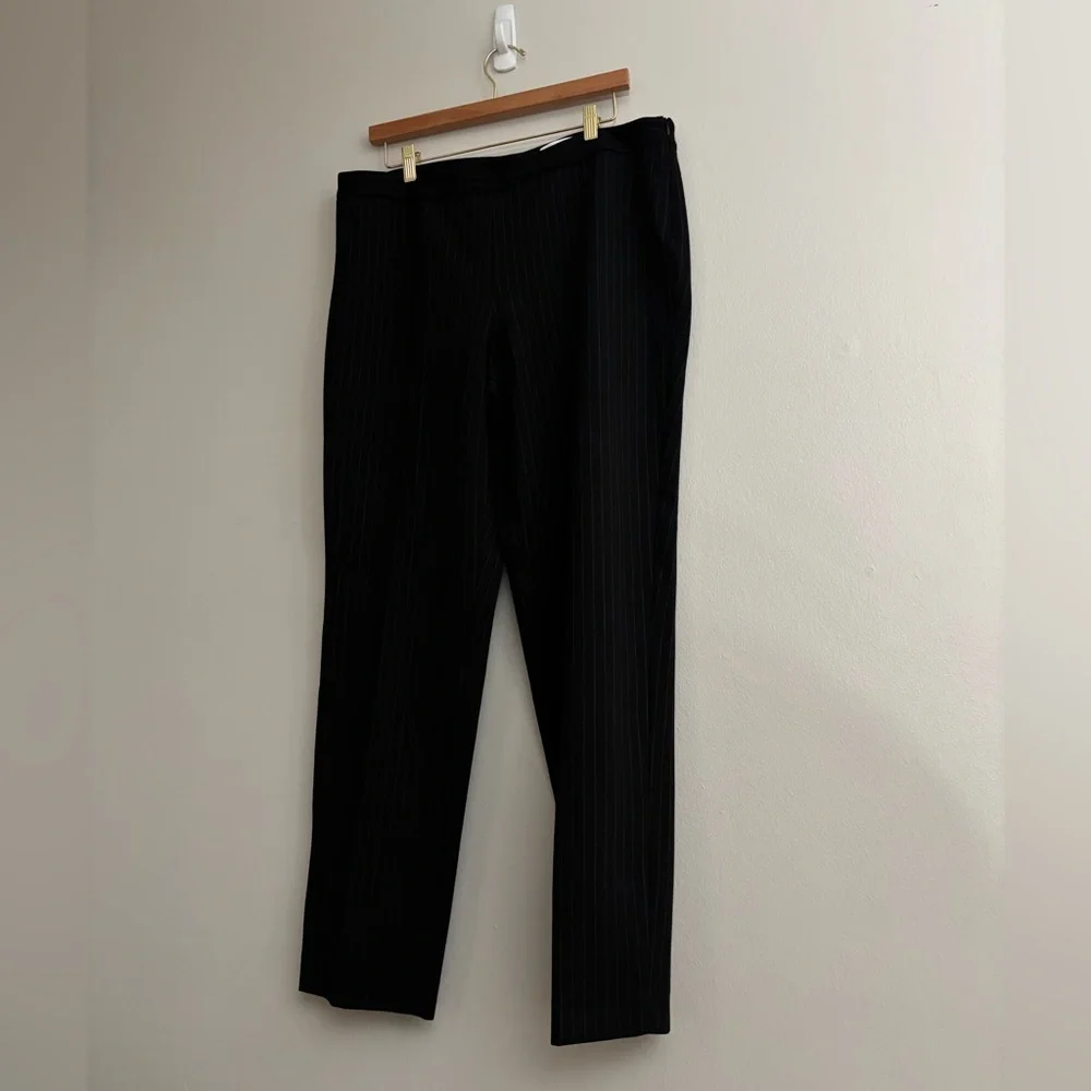 Hugo Boss Jolise Pinstripe Stretch Slim Leg Pant Suit
